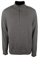 Men's Quarter Zip Merino Sweater-AM-XX-Large